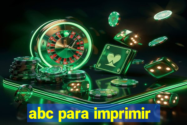 abc para imprimir